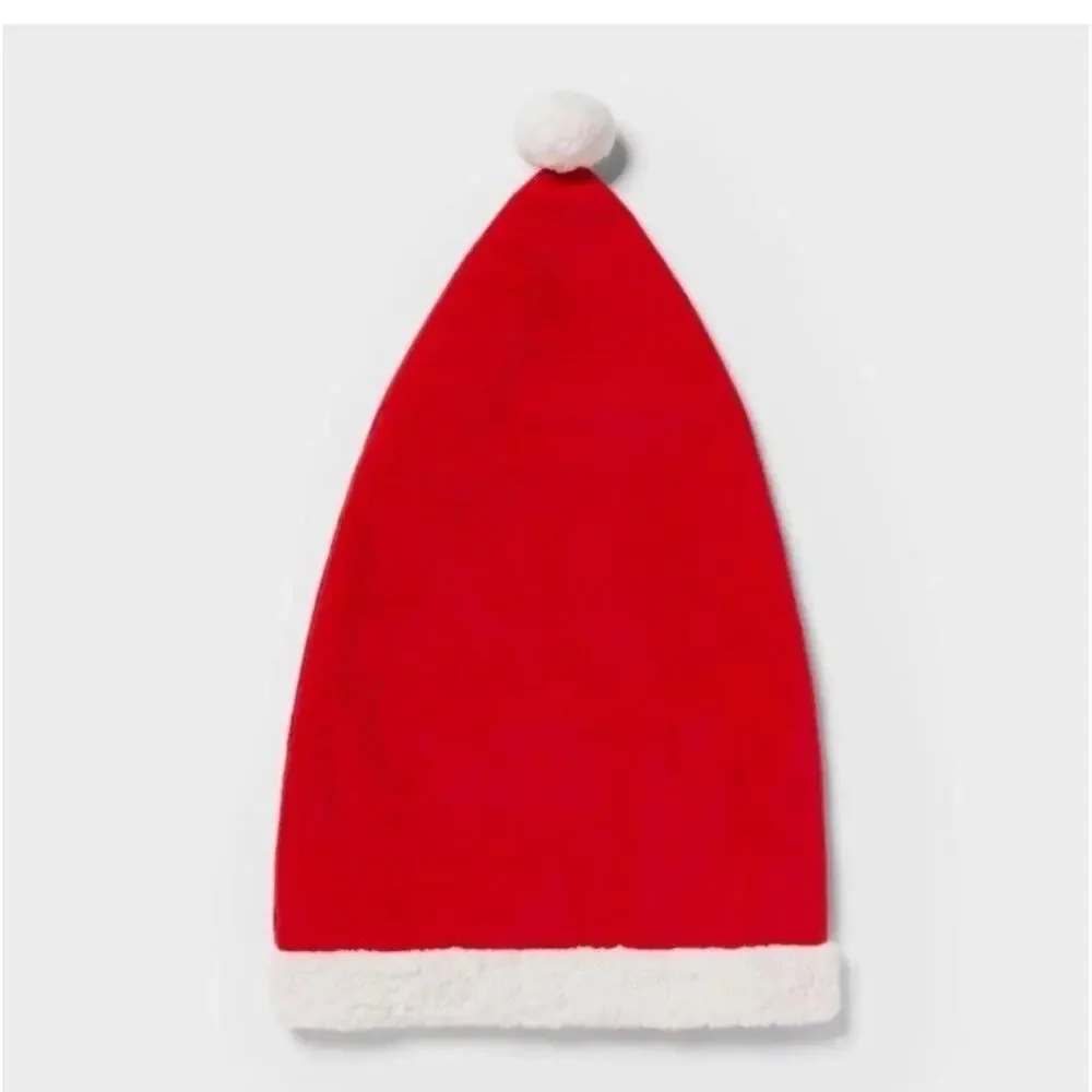Wondershop Crinkle Cat Tunnel Large Santa Hat Bag Plush Toy Christmas 23” x 15”